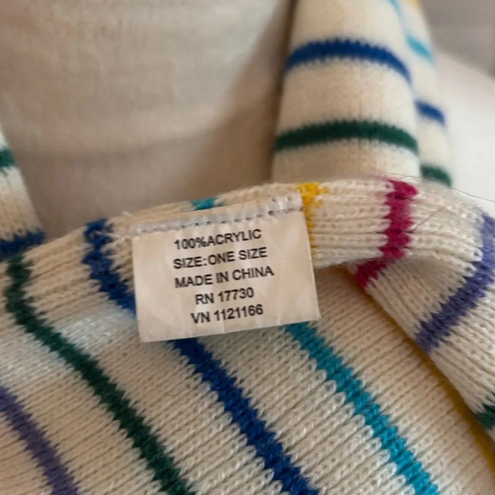 2 for 1 Offer - Winter scarfs, both multi color striped patterns, 80” & 70” long - Picture 4 of 13